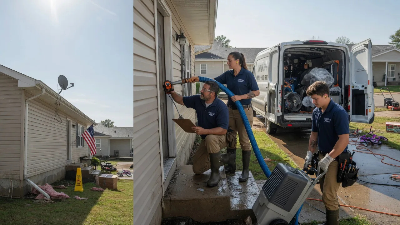 Ceiling Water Damage Restoration in Newark, MO near me